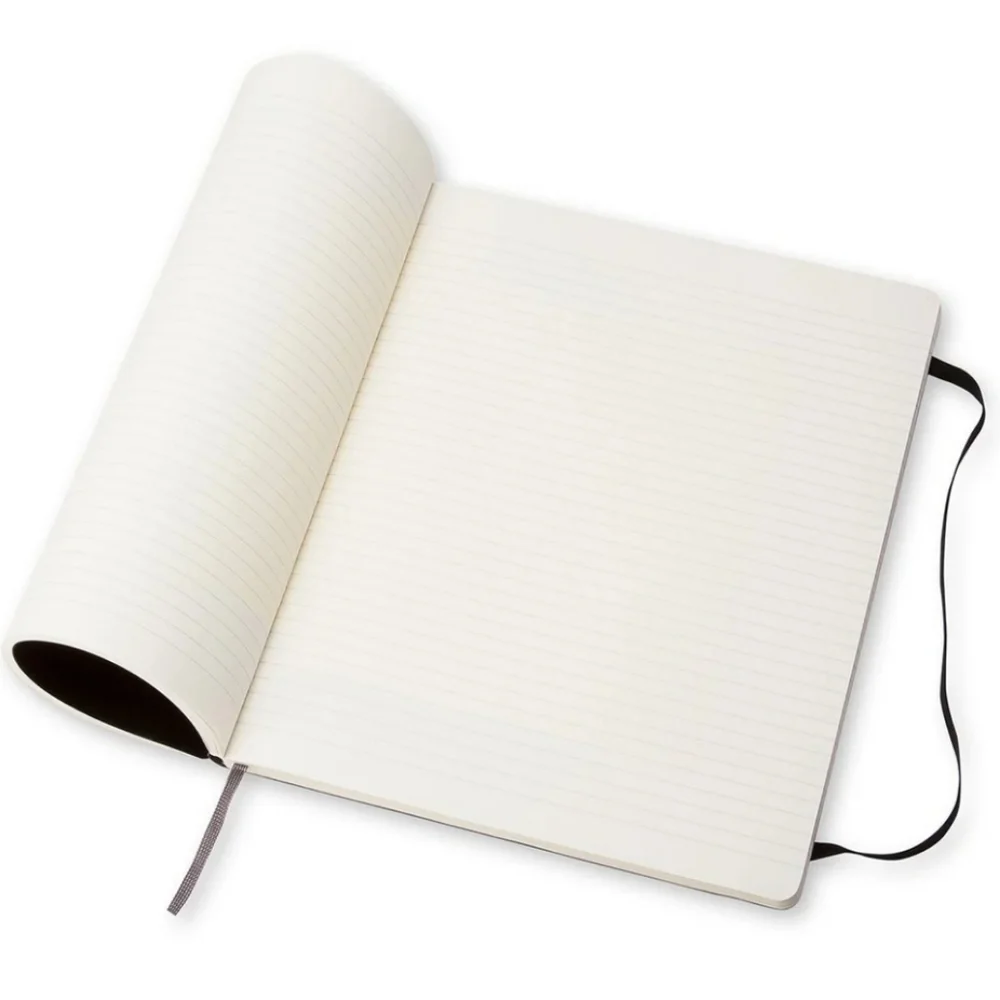 ❤️BUY 5 GET 3 FREE Moleskine Classic Notebook, XL, Ruled, Black, Soft Cover